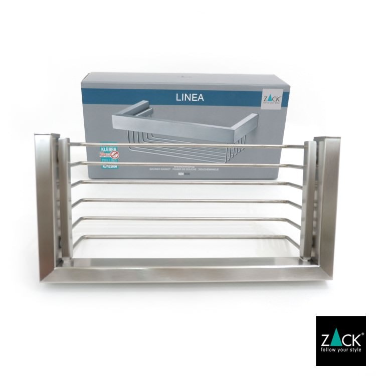 ZACK 40371 LINEA ドイツZACK社製モダンデザインのシャワーバスケット 壁付けタイプ DIY HL [お取寄せ]