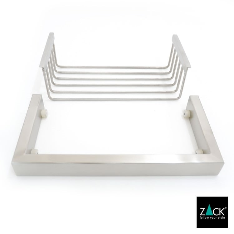 ZACK 40371 LINEA ドイツZACK社製モダンデザインのシャワーバスケット 壁付けタイプ DIY HL [お取寄せ]