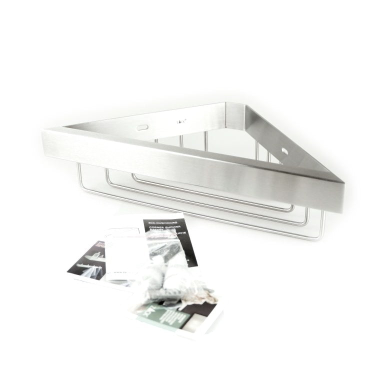 ZACK 40373 LINEA ドイツZACK社製モダンデザインのシャワーバスケット(コーナー用) 壁付けタイプ DIY HL [在庫有り]H1