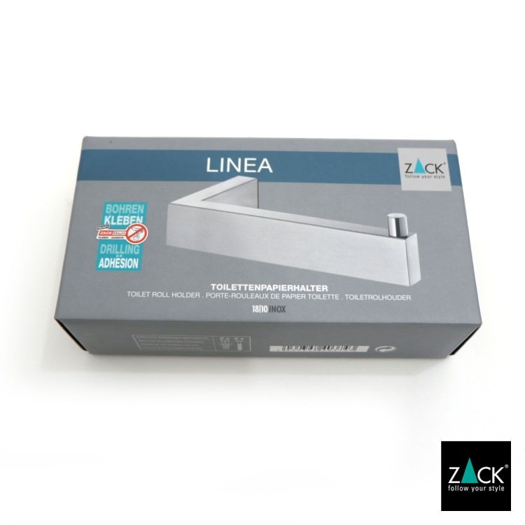[サンプル品] ZACK 40374 LINEA ドイツZACK社製　モダンデザインのトイレットペーパーホルダー 壁付けタイプ DIY HL [在庫有り]