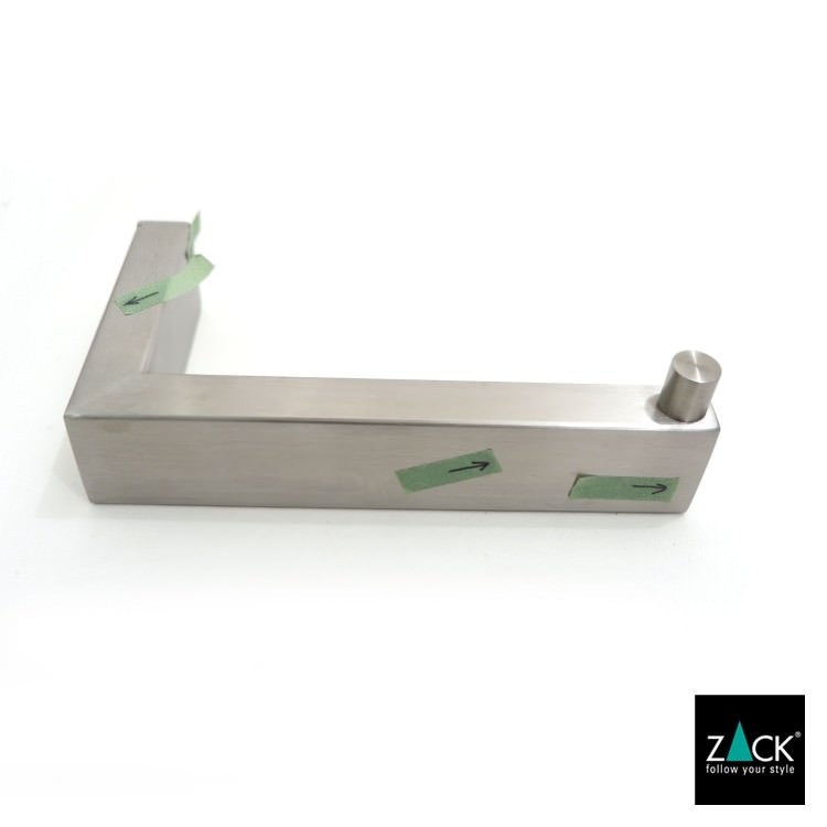 [サンプル品] ZACK 40374 LINEA ドイツZACK社製　モダンデザインのトイレットペーパーホルダー 壁付けタイプ DIY HL [在庫有り]