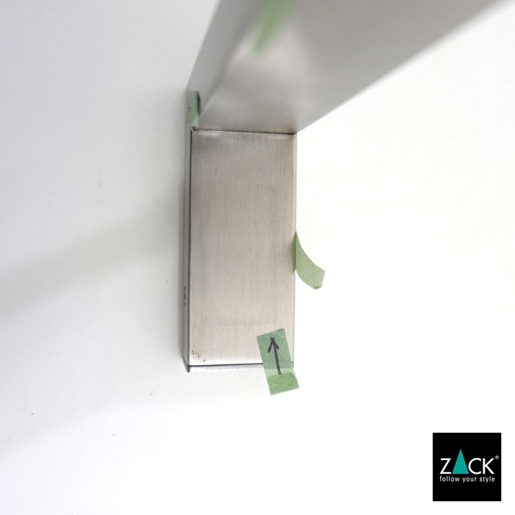 [サンプル品] ZACK 40374 LINEA ドイツZACK社製　モダンデザインのトイレットペーパーホルダー 壁付けタイプ DIY HL [在庫有り]