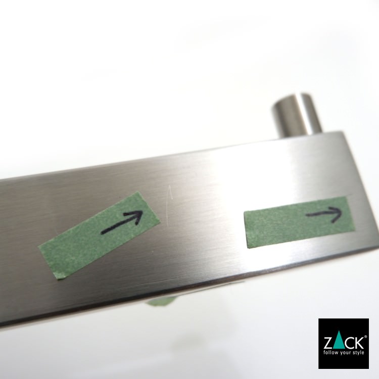 [サンプル品] ZACK 40374 LINEA ドイツZACK社製　モダンデザインのトイレットペーパーホルダー 壁付けタイプ DIY HL [在庫有り]