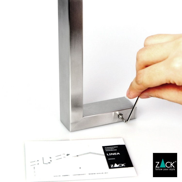ZACK 40374 LINEA ドイツZACK社製モダンデザインのトイレットペーパーホルダー 壁付けタイプ DIY HL [在庫有り]