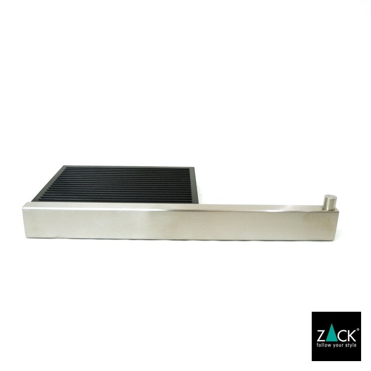 ZACK 40376 LINEA ドイツZACK社製モダンデザインのトイレットペーパーホルダー(トレイ付き) 壁付けタイプ DIY HL [在庫有り]H1