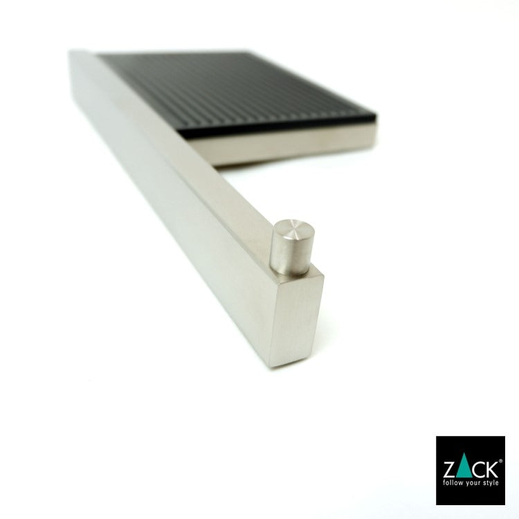 ZACK 40376 LINEA ドイツZACK社製モダンデザインのトイレットペーパーホルダー(トレイ付き) 壁付けタイプ DIY HL [在庫有り]H1