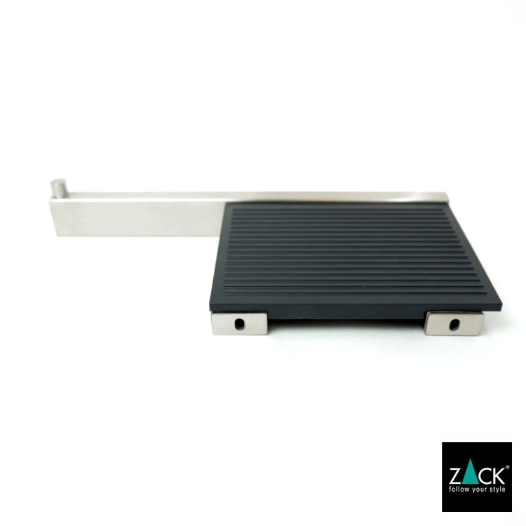 ZACK 40376 LINEA ドイツZACK社製モダンデザインのトイレットペーパーホルダー(トレイ付き) 壁付けタイプ DIY HL [在庫有り]H1