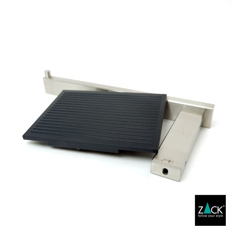 ZACK 40376 LINEA ドイツZACK社製モダンデザインのトイレットペーパーホルダー(トレイ付き) 壁付けタイプ DIY HL [在庫有り]H1