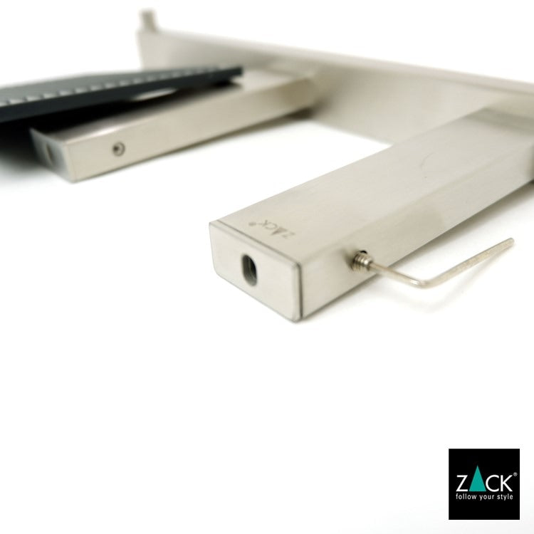 ZACK 40376 LINEA ドイツZACK社製モダンデザインのトイレットペーパーホルダー(トレイ付き) 壁付けタイプ DIY HL [在庫有り]H1