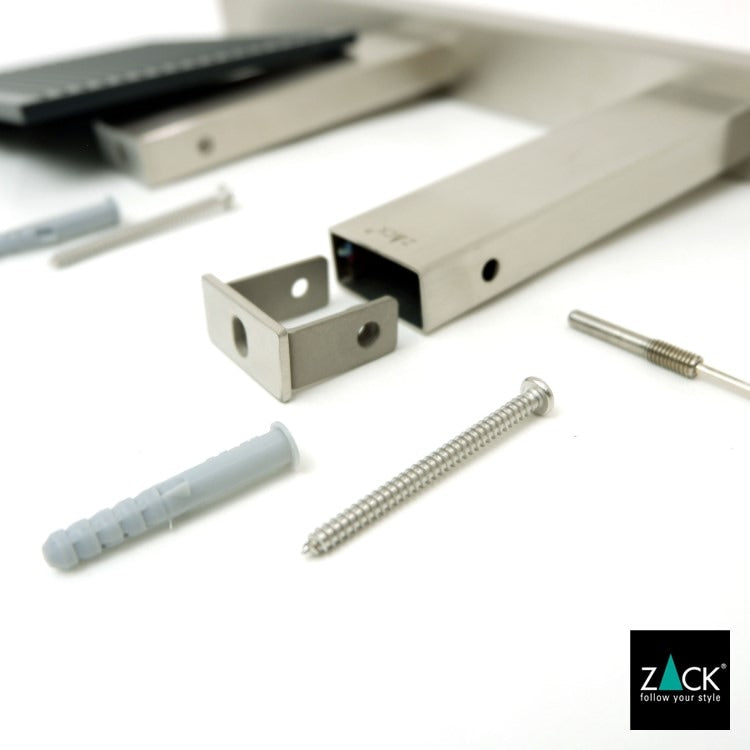 ZACK 40376 LINEA ドイツZACK社製モダンデザインのトイレットペーパーホルダー(トレイ付き) 壁付けタイプ DIY HL [在庫有り]H1
