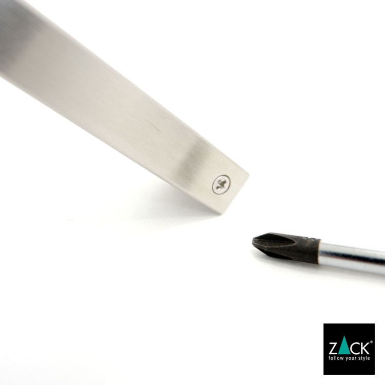 ZACK 40376 LINEA ドイツZACK社製モダンデザインのトイレットペーパーホルダー(トレイ付き) 壁付けタイプ DIY HL [在庫有り]H1