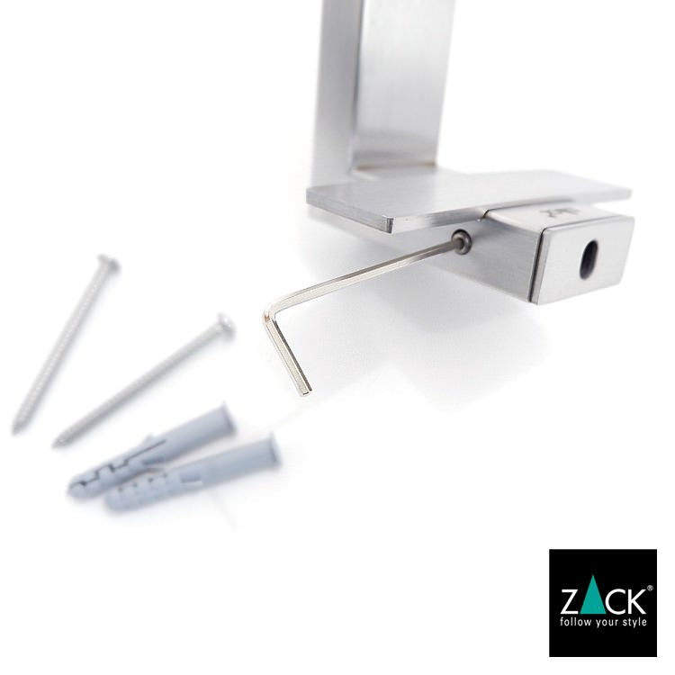 ZACK 40378 LINEA ドイツZACK社製モダンデザインのタオルホルダー 壁付けタイプ DIY HL [在庫有り]