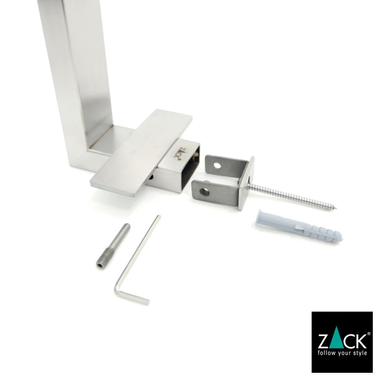 ZACK 40378 LINEA ドイツZACK社製モダンデザインのタオルホルダー 壁付けタイプ DIY HL [在庫有り]
