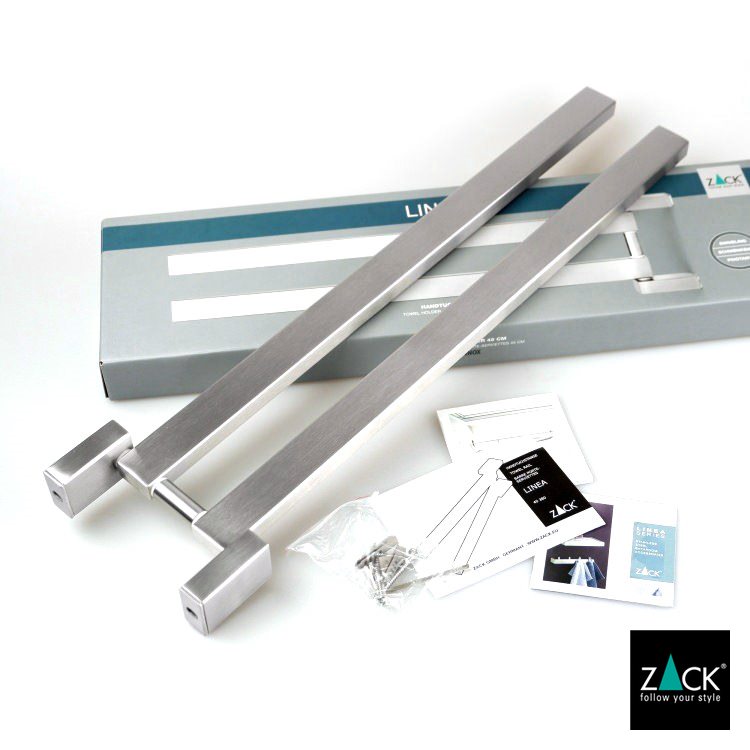 ZACK 40380 LINEA ドイツZACK社製モダンデザインの可動式タオルホルダー 壁付けタイプ DIY HL [在庫有り] H2-63