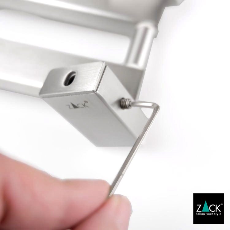 ZACK 40380 LINEA ドイツZACK社製モダンデザインの可動式タオルホルダー 壁付けタイプ DIY HL [在庫有り] H2-63