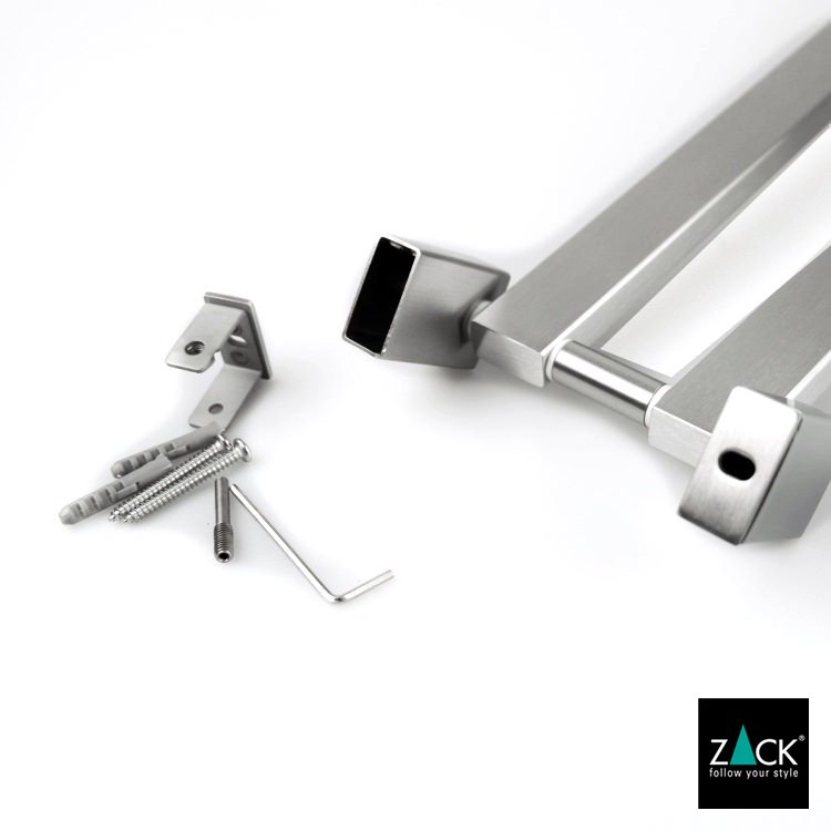 ZACK 40380 LINEA ドイツZACK社製モダンデザインの可動式タオルホルダー 壁付けタイプ DIY HL [在庫有り] H2-63