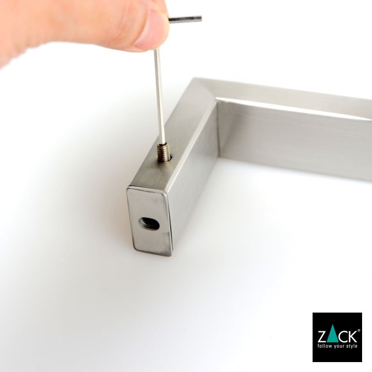 ZACK 40388 LINEA ドイツZACK社製モダンデザインのタオルレール61.5cm 壁付けタイプ DIY HL [在庫有り]