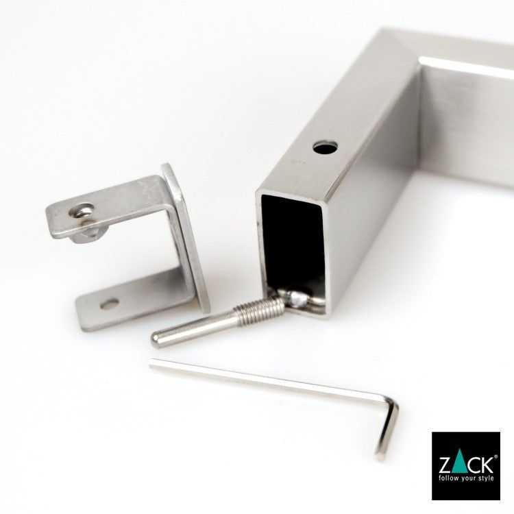 ZACK 40388 LINEA ドイツZACK社製モダンデザインのタオルレール61.5cm 壁付けタイプ DIY HL [在庫有り]