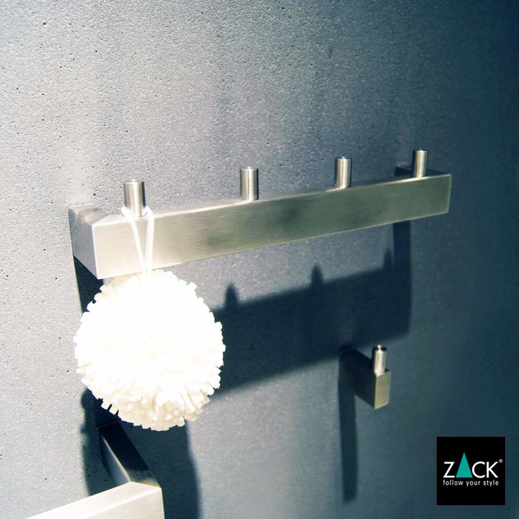 ZACK 40389 LINEA ドイツZACK社製モダンデザインのタオルフックレール 壁付けタイプ DIY HL [在庫有り]