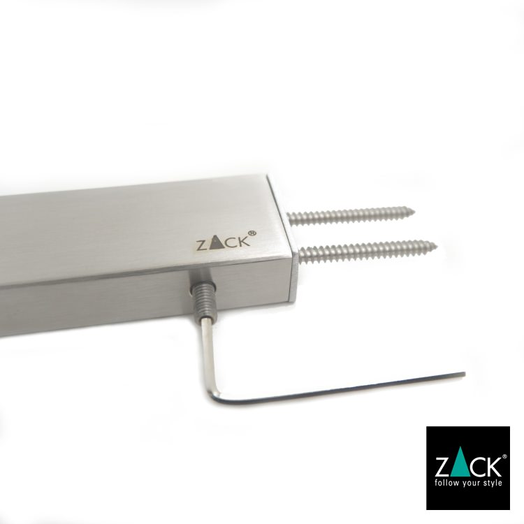 ZACK 40391 LINEA ドイツZACK社製モダンデザインのスペアトイレットペーパーホルダー 予備ロール 壁付けタイプ DIY HL [在庫有り]