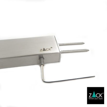ZACK 40391 LINEA ドイツZACK社製モダンデザインのスペアトイレットペーパーホルダー 予備ロール 壁付けタイプ DIY HL [在庫有り]