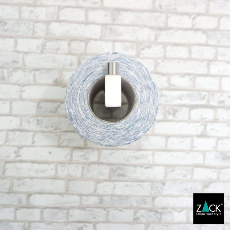 ZACK 40391 LINEA ドイツZACK社製モダンデザインのスペアトイレットペーパーホルダー 予備ロール 壁付けタイプ DIY HL [在庫有り]