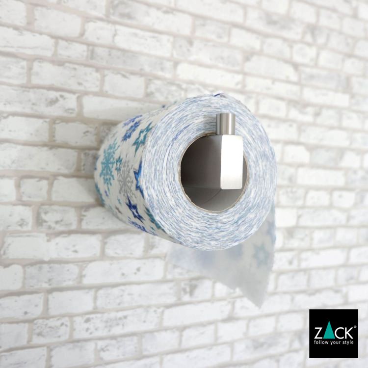 ZACK 40391 LINEA ドイツZACK社製モダンデザインのスペアトイレットペーパーホルダー 予備ロール 壁付けタイプ DIY HL [在庫有り]