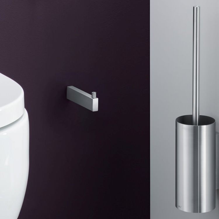 ZACK 40391 LINEA ドイツZACK社製モダンデザインのスペアトイレットペーパーホルダー 予備ロール 壁付けタイプ DIY HL [在庫有り]