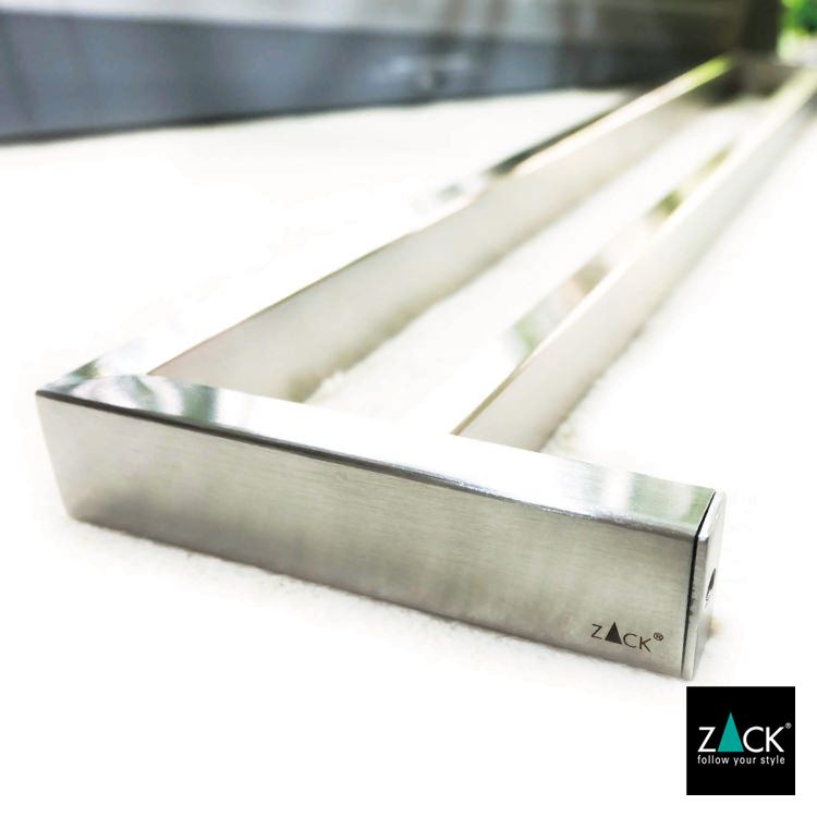 ZACK 40393 LINEA ドイツZACK社製モダンデザインのダブルタオルレール 壁付けタイプ DIY HL [在庫有り]