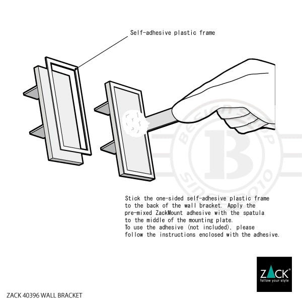 ZACK 40396 LINEA LINEA接着用ブラケット [パーツ] HL [在庫有り]