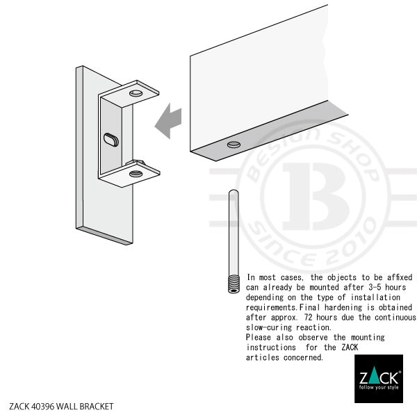 ZACK 40396 LINEA LINEA接着用ブラケット [パーツ] HL [在庫有り]