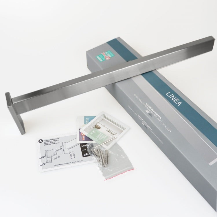 ZACK 40397 LINEA ドイツZACK社製モダンデザインのタオルホルダー 壁付けタイプ DIY HL [お取寄せ]