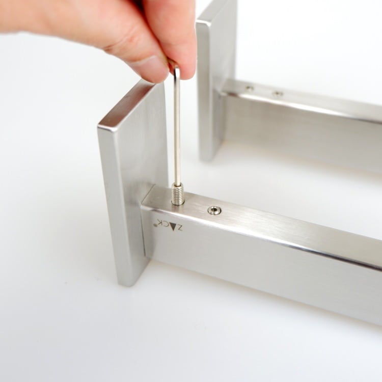 ZACK 40398 LINEA ドイツZACK社製モダンデザインのダブルタオルホルダー 壁付けタイプ DIY HL [在庫有り]H1