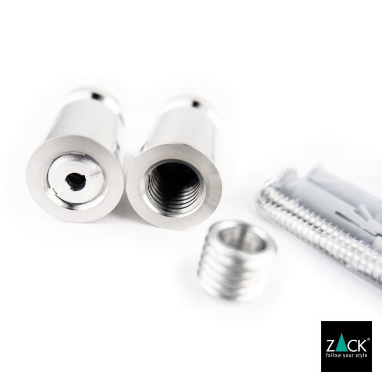 ［廃番］ ZACK 40403 AIVO ドイツZACK社製モダンデザインのタオルフックM 2個セット 壁付けタイプ DIY MP