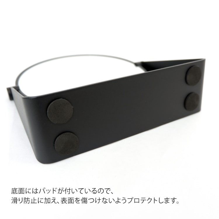 ZACK 40404 TARVIS ドイツZACK社製モダンデザインのメイクアップミラー マットブラック [在庫有り] H2-68