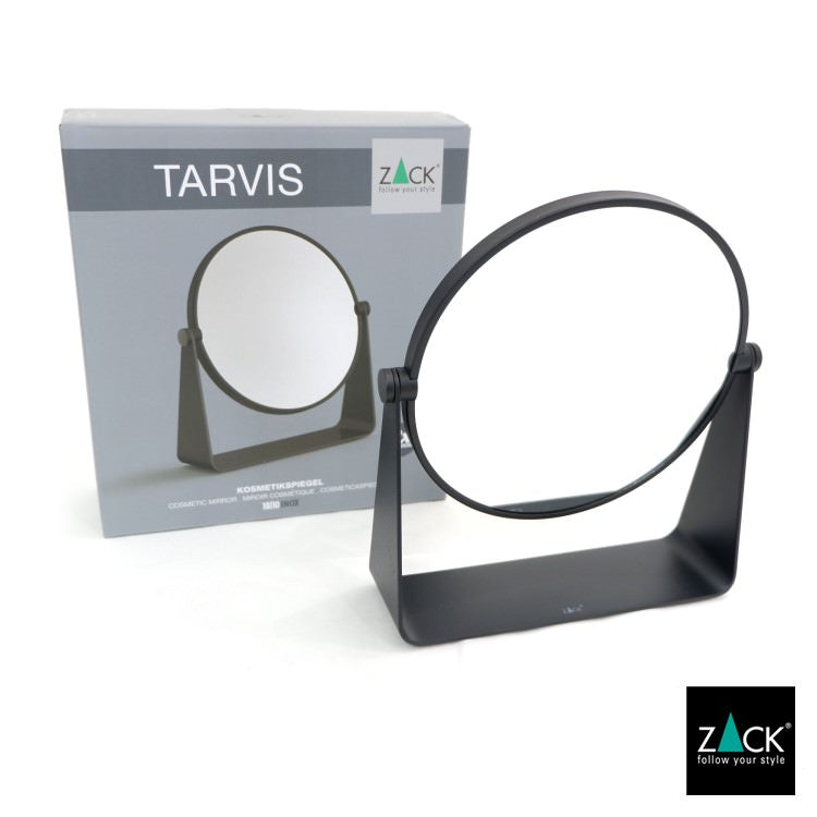 ZACK 40404 TARVIS ドイツZACK社製モダンデザインのメイクアップミラー マットブラック [在庫有り] H2-68