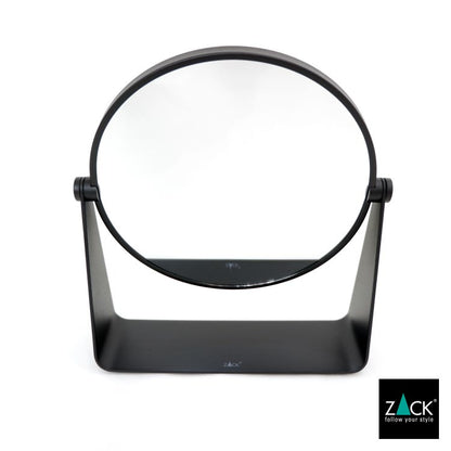 ZACK 40404 TARVIS ドイツZACK社製モダンデザインのメイクアップミラー マットブラック H2-68 [在庫有り]