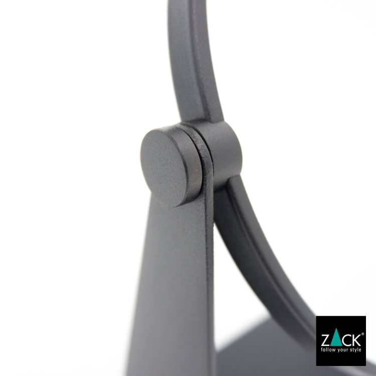 ZACK 40404 TARVIS ドイツZACK社製モダンデザインのメイクアップミラー マットブラック [在庫有り] H2-68