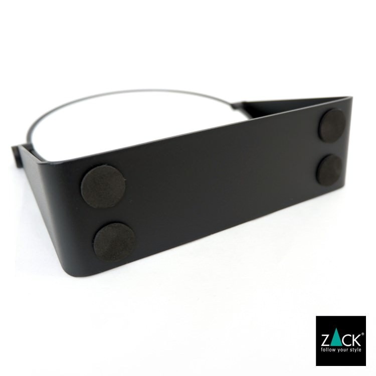 ZACK 40404 TARVIS ドイツZACK社製モダンデザインのメイクアップミラー マットブラック [在庫有り] H2-68