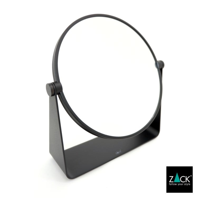 ZACK 40404 TARVIS ドイツZACK社製モダンデザインのメイクアップミラー マットブラック [在庫有り] H2-68