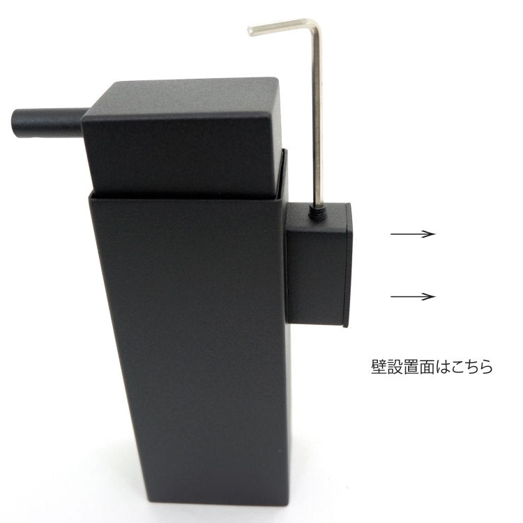 ZACK 40405 LINEA ドイツZACK社製モダンデザインのリキッドディスペンサー マットブラック 壁付けタイプ DIY [在庫有り]