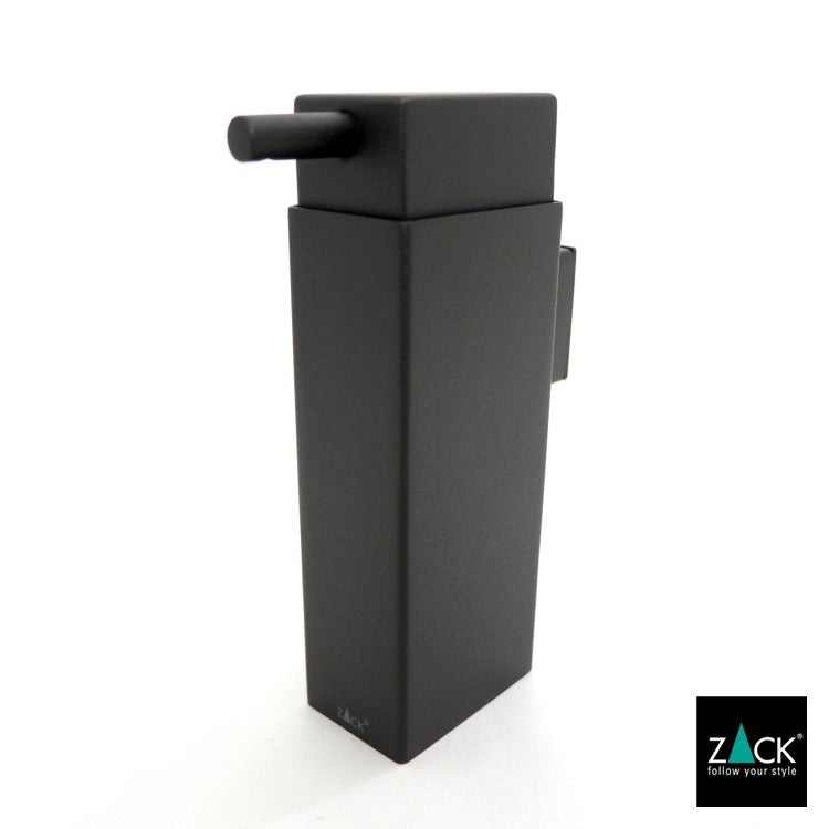 ZACK 40405 LINEA ドイツZACK社製モダンデザインのリキッドディスペンサー マットブラック 壁付けタイプ DIY [在庫有り]