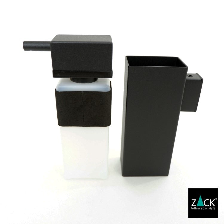 ZACK 40405 LINEA ドイツZACK社製モダンデザインのリキッドディスペンサー マットブラック 壁付けタイプ DIY [在庫有り]