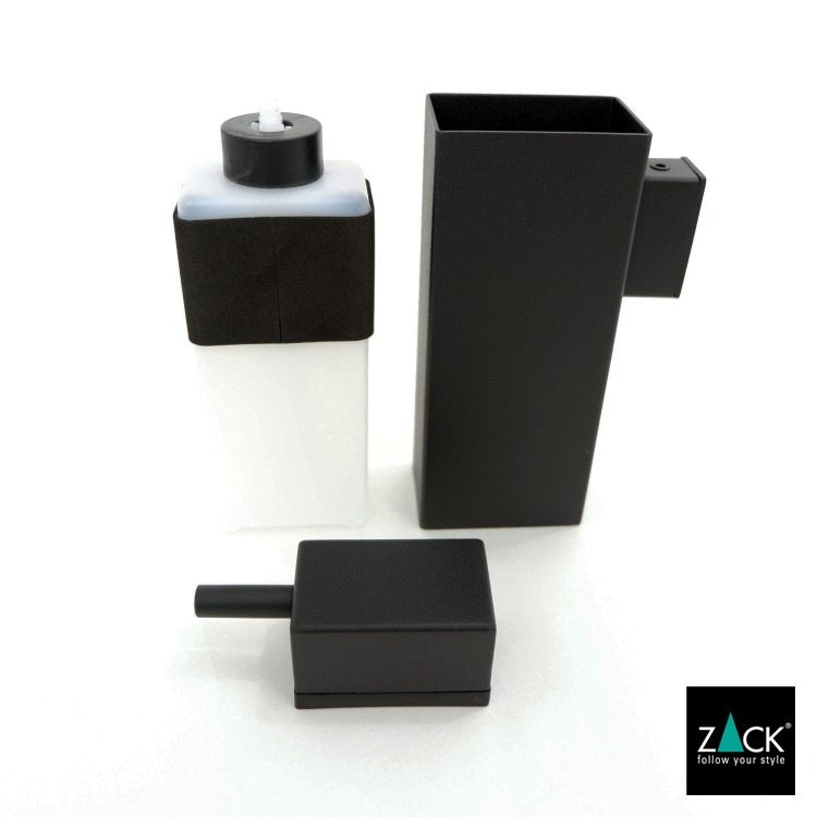 ZACK 40405 LINEA ドイツZACK社製モダンデザインのリキッドディスペンサー マットブラック 壁付けタイプ DIY [在庫有り]