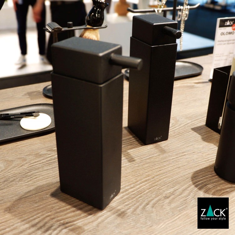 ZACK 40406 LINEA ドイツZACK社製モダンデザインのリキッドディスペンサー マットブラック [在庫有り]