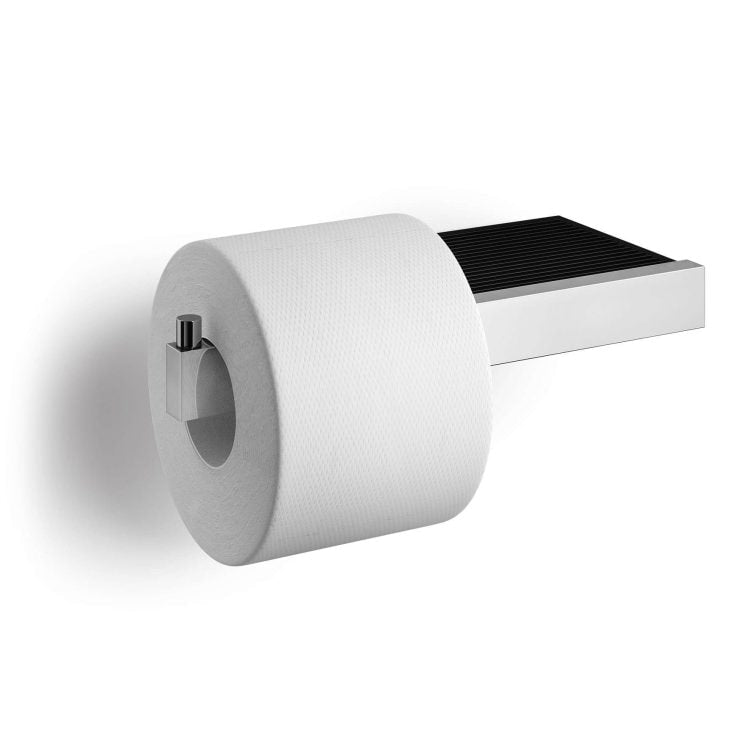 ZACK 40407 LINEA ドイツZACK社製モダンデザインのトイレットペーパーホルダー(トレイ付き) 壁付けタイプ DIY MP [在庫有り] H2-62