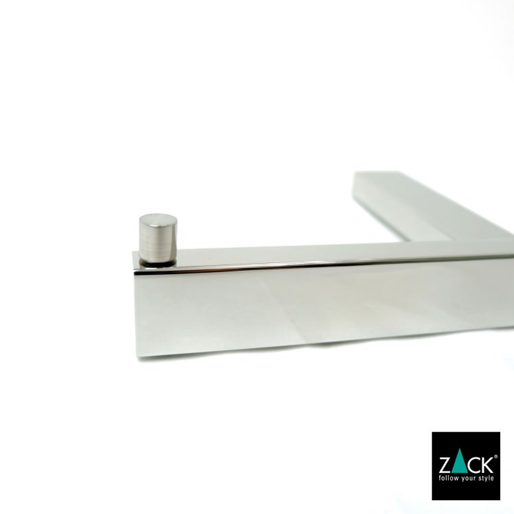 ZACK 40407 LINEA ドイツZACK社製モダンデザインのトイレットペーパーホルダー(トレイ付き) 壁付けタイプ DIY MP [在庫有り] H2-62