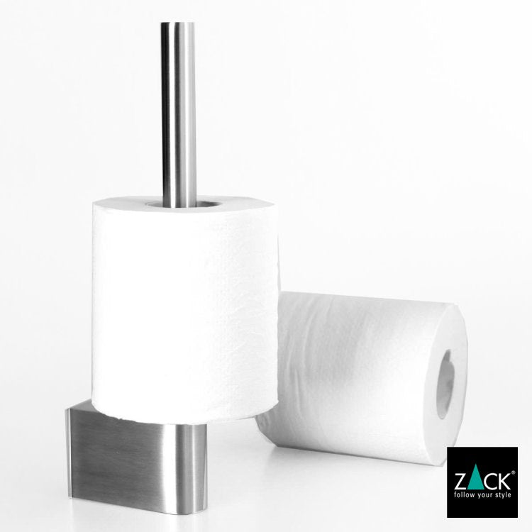 ZACK 40412 ATORE ドイツZACK社製モダンデザインのスペアトイレットペーパーホルダー 予備ロール 壁付けタイプ DIY HL [在庫有り]