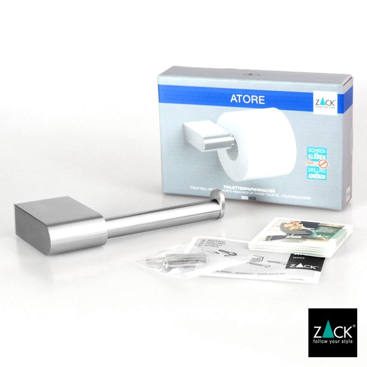ZACK 40413 ATORE ドイツZACK社製モダンデザインのトイレットペーパーホルダー 壁付けタイプ DIY HL [在庫有り]