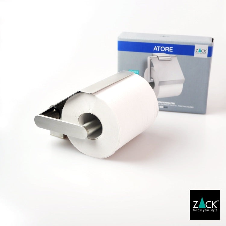 ZACK 40415 ATORE ドイツZACK社製モダンデザインのトイレットペーパーホルダー(フラップタイプ) 壁付けタイプ DIY HL [在庫有り]